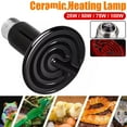 thumbnail image 2 of Ceramic Heat Emitter Reptile Heat Lamp Bulb No-Light Coop Brooder Emitting M7Q0, 2 of 7