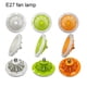 thumbnail image 5 of Billuyoard Ceiling Fan Practical Lampstand Remote Control Lightweight LED Kitchen Fan Lamp Light Fans Ceiling Bedroom Indoor Type2, 5 of 6