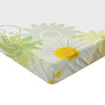 thumbnail image 2 of Ambesonne Flower Fitted Sheet, Daisies Sun Like Art Print, Twin XL Size, White and Yellow, 2 of 3