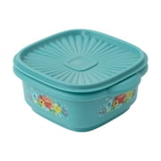 The Pioneer Woman 5 Cup Plastic Food Storage Container with Lid, Breezy Blossom