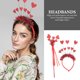 thumbnail image 3 of KAKOWELY 1 juego de diadema de corazón para San Valentín, varita de hada con forma de corazón, tocado para el día de San Valentín para niña, 3 of 5