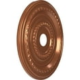 thumbnail image 2 of Ekena Millwork 22"OD x 3 1/2"ID x 1"P Cole Thermoformed PVC Ceiling Medallion (Fits Canopies up to 6"), Bright Coat Copper, 2 of 10