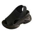 thumbnail image 1 of DAFEI Breathable Fish Head Beach Shoes Korean Version Of The Bottom Solid Color Footwear Fashion Versatile Sandals Female, 1 of 7