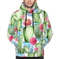 thumbnail image 5 of Bingfone Flowers And Cactus Men'S Drawstring Hoodie Long Sleeve Pocket Sweatshirts-4x-Large, 5 of 9