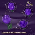 thumbnail image 4 of EP EXERCISE N PLAY Rose Flower Bouquet Building Set,Artificial Flowers Block Set Gift for Adult Home Decor (Purple), 4 of 8