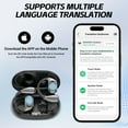 thumbnail image 2 of M75 intelligent hanging ear AI translation Bluetooth touch earphone, suitable for 144 languages and accents, no subscription required, is an ideal gift for travel, business, and learning, 2 of 7