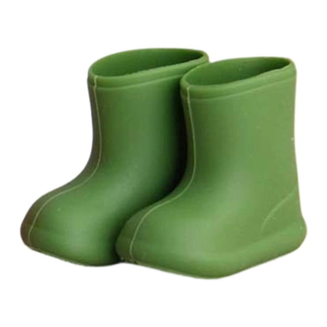 Milaget Chaussures de Poupée pour Poupées Ob11 BJD Jeu de Rôle Accessoires de Poupée Mode Faits à la Main Vert