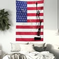 thumbnail image 3 of NYC Decor Wall Hanging Tapestry, Statue of Liberty and USA Flag in Retro Style Enlightening the World Famous Icon Artwork, Bedroom Living Room Dorm Accessories, 40 X 60 Inches, by Ambesonne, 3 of 5