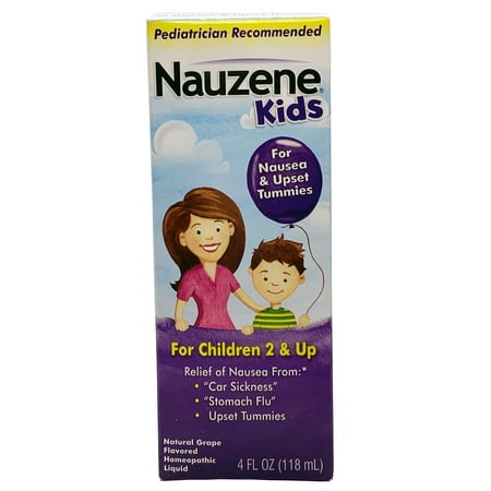 Nauzene Kids Liquid Nausea Remedy Natural Grape Flavor, 4 Fl. (Best Remedy For Nausea)