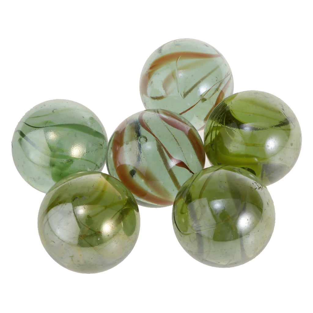 350x Small Size Round Glass Marble Beads for Filling Vases Aquarium Decor 