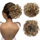 thumbnail image 1 of Benehair Moño desordenado con peines Clip en moño Scrunchie Juva moño plato pelo ondulado esponjoso Updo fácil estiramiento moño grande corto cola de caballo postizo para mujeres marrón arena y rubio, 1 of 2