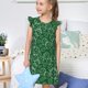 thumbnail image 4 of Balery Soccer Camisón de princesa para niñas, pijama de algodón con mangas abullonadas, suave y bonito.-X-Large, 4 of 6