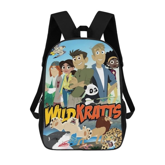 Cartoon Wild Animal Kratt Unisex, Leisure Backpack for Adults ,17 Inch Backpack, Large Capacity Travel Backpack, Men's And Women's Laptop Backpacks