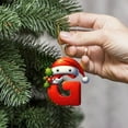thumbnail image 4 of Moocorvic Christmas Initial Letters G Ornaments, Personalized Santa Claus Christmas Tree Decorations Pendant Gifts, 4 of 6