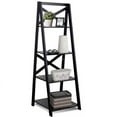 thumbnail image 2 of Resenkos Bookshelf,Shelf, Open Bookcase Book Shelf,Storage Shelf Unit Plant Stand,4-Tier Leaning Free Standing Ladder Shelf Bookcase, 2 of 5