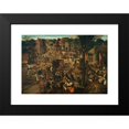 thumbnail image 2 of Pieter Brueghel The Younger 14x11 Black Modern Framed Museum Art Print Titled - A Village Fair (Village Festival in Honour of Saint Hubert and Saint Anthony), 2 of 5