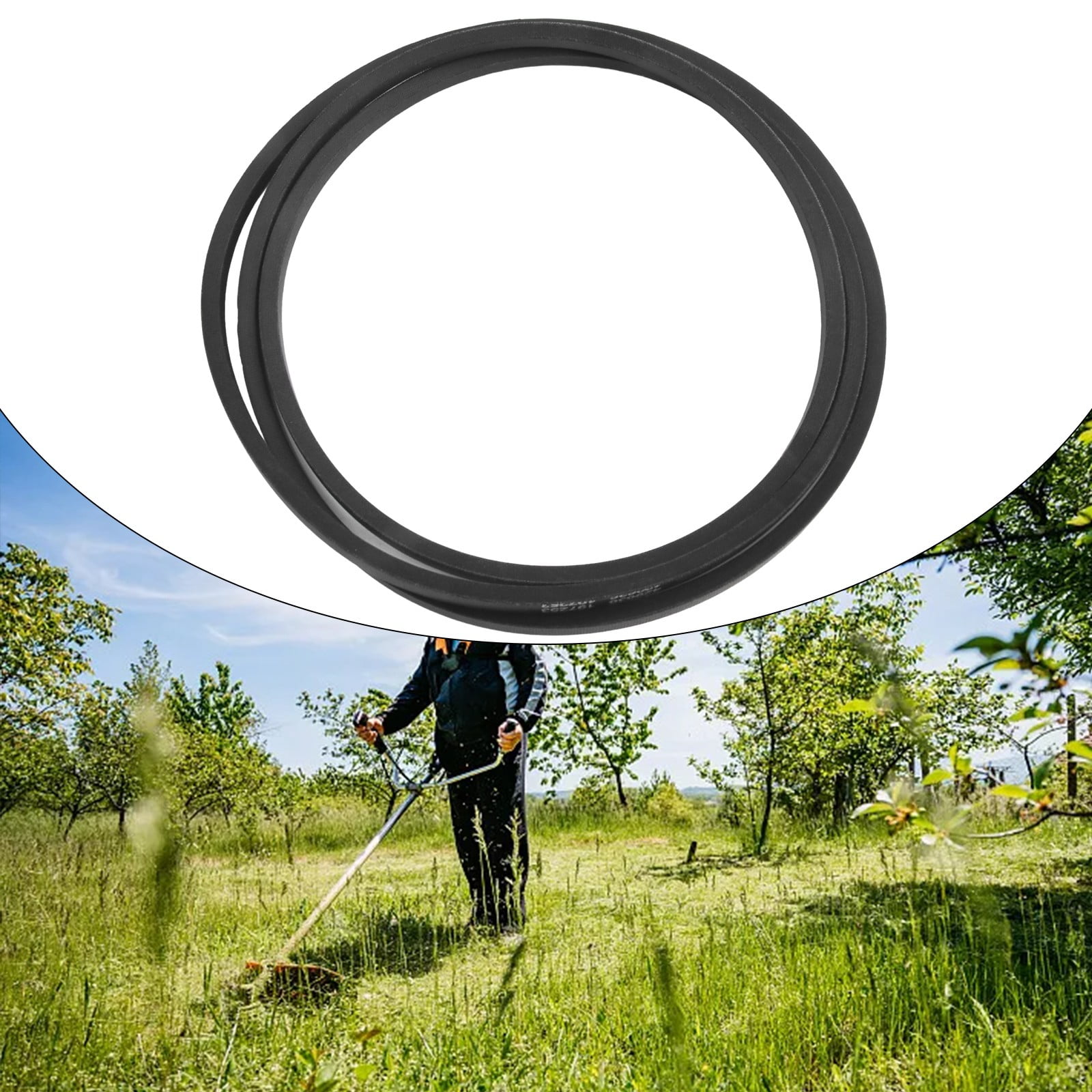 Replacement Mower Deck Belt for Craftsman 42-Inch Lawn Mowers, for Models 144959 12012 532144959 5128 197253 532197253, Durable Composite Rubber with Steel Cords