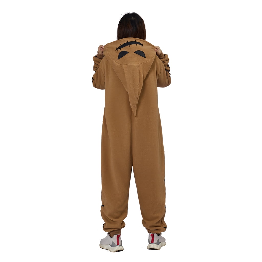Oogie Boogie Costume Unisex Onesie Pajamas Sleepwear Cosplay Costume Walmart