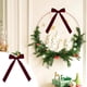 thumbnail image 5 of 12 lazos de terciopelo para árbol de Navidad | Elegantes lazos para coronas y guirnaldas | Terciopelo suave | Diseño fácil de atar para decoración navideña, 5 of 5