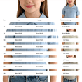 thumbnail image 3 of GiLiling Kids Collared Knit Shirt - Short Sleeve Solid Color Lightweight Sweater Polo Top for Boys Girls Summer Wear (Sky Blue, 8-9 Years), 3 of 6