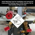 thumbnail image 5 of 2PCS HVAC Key Tool Locking Key for HVAC 410A and R22 Refrigerants,for HVAC Installation and Removal, Tamper-, 5 of 7