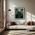 thumbnail image 2 of String Lights at Plac Zbawiciela 02 - Warsaw Mazowieckie Poland Photography Black Framed Wall Art Print 16 x 20 inches, 2 of 4