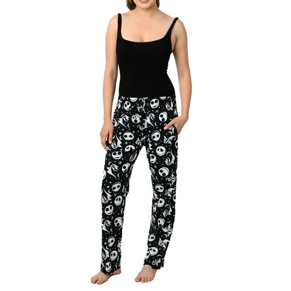 Womens Disney Nightmare Before Christmas Pajama Pants Lounge Jack Skellington