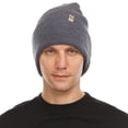 thumbnail image 2 of 100% Merino Wool - Midweight Everyday Knit Cuff Beanie - Warm Winter Hat - Charcoal Gray, 2 of 4