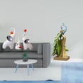 thumbnail image 2 of Esculturas de elefantes,Estatuas de elefantes,decoración del hogar,artesanías de cerámica,Figuras de elefantes familiares Adornos de escritorio,Figura de escritorio,Estante de estatua de, 2 of 8