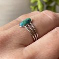 thumbnail image 2 of Natural Turquoise Gemstone Ring 925 Silver Solitaire Handmade Wedding Gift Ring, 2 of 5