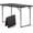 Black, variant on Folding Table 8FT Heavy Duty Plastic Table with Handle, Foldable&Portable, Fold-in-Half Utility Tables for Outdoor, Dining, Wedding, Events, Indoor, Picnic, Camping, Party, White