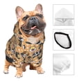 thumbnail image 3 of Fotbe Cute Dogs Head Sudadera con Estampado para Perros Pequeños – Suéter con Capucha para Mascotas, Tela Suave de Forro Polar con Bolsillo-Medium, 3 of 7