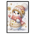 thumbnail image 3 of Libro Bocetos Diamantes Con Mosaico DIY Pingüino Navideño Forma Especial A5 50 Páginas, 3 of 8