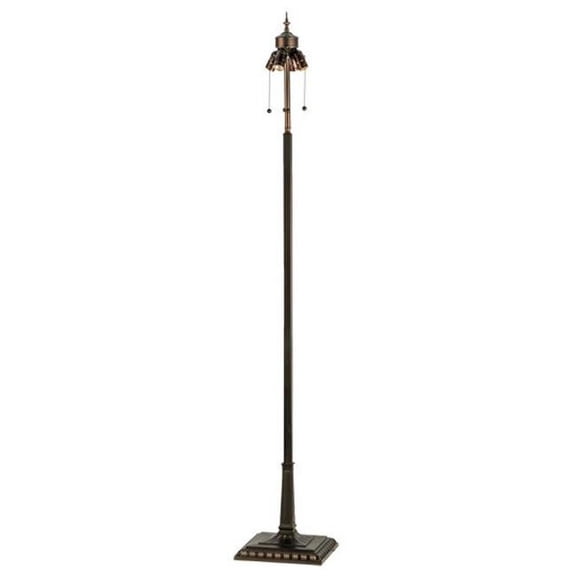 Meyda Tiffany 151141 Mission"V" Cluster Floor Lamp Base with 4 Light, 67"