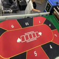 thumbnail image 2 of Round Game Table Mat Texas Hold‘em Square Tablecloth Non-Slip Table Mat Tablecloth Playing Cards Oversized Rubber Mat, 2 of 6