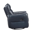 thumbnail image 4 of Lexicon Thomas Fauteuil Inclinable Pivotant à Bascule en Cuir, Bleu Foncé, 4 of 14