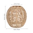 thumbnail image 5 of Raindrops Woven Lampshade Khaki Chandelier Tea Room 1Pack 5.9x5.9in, 5 of 6