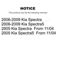 thumbnail image 2 of Transit Auto Rear Disc Brake Caliper Coated Rotors and Ceramic Pads Kit for Car Kia Spectra Spectra5 KCG-100219C, 2 of 11