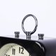 thumbnail image 4 of 2024, Reloj despertador analógico de 8,5 cm, cuadrado negro, silencioso, pequeño, de metal, para viajes, para cama de niños, 4 of 4