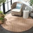 thumbnail image 3 of SAFAVIEH Retreat Austen Solid Indoor/Outdoor Area Rug, Natural/Ivory, 6'7" x 6'7" Round, 3 of 16