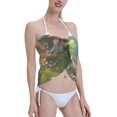 thumbnail image 3 of Disketp Cute Mushroom Town A Women Swimsuit Cover Up Short Chiffon Summer Beach Sarong Bikini Wrap Skirt Bathing Suit, 3 of 5