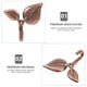 thumbnail image 2 of Ganchos de pared individuales con forma de hoja de Metal, ganchos de hierro Vintage para abrigos, perchas rústicas montadas en la pared para el hogar, bufanda, bolso, llave de toalla, 4 Uds., 2 of 5