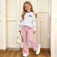 thumbnail image 7 of Cethrio Girls Outfit Sets 2 Piece, Outdoor Long Sleeve Spring Fall Printed Girls' Clothing Sets Size 14 Beige, 7 of 7