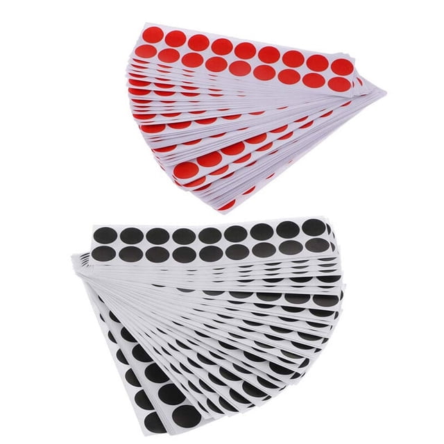 Pack of 900 Target Sticker Convenience Hunting Accessories Practical DIY Shooting Patches Paper Patch Bright Color Training Prop black
