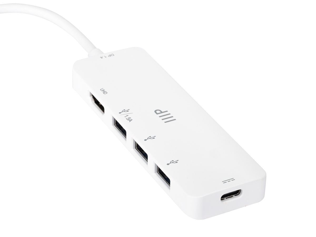 Monoprice 5-in-1 USB-C to 4K HDMI Display Adapter and USB Hub (4K@60Hz) Fast Charge, 100W PD 3.0, Docking Station Dongle for MacBook Air Pro and More