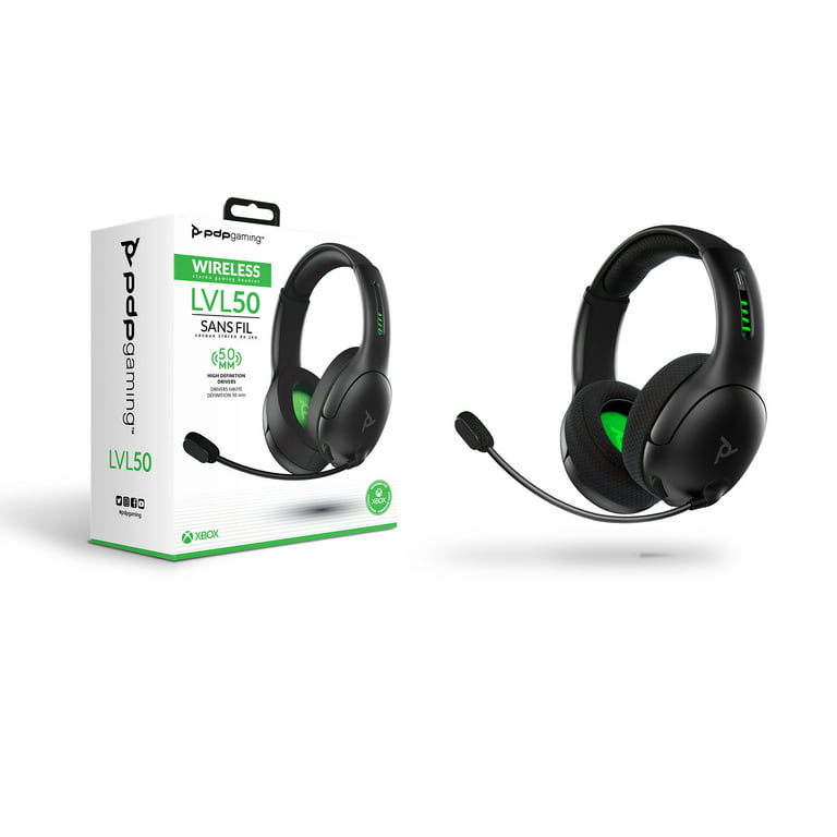 PDP Gaming LVL50 Wireless Stereo Gaming Headset: Black - Xbox Series X|S,  Xbox One, Windows 10