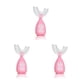 thumbnail image 4 of Matsuzay Silicona Handheld U-Type Baby Cepillo de Cepillo de de entrenamiento Portable Kids Toddlers Limpieza Gadgets Small, Pink Type1 NO1 Matsuzay CBP160303, 4 of 6