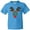 Pacific Blue, variant on Inktastic Christmas Reindeer Face with Names and Red Nose Youth T-Shirt