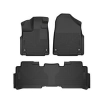 Husky Liners 93761 Weatherbeater Floor Mats Fit 2018-2025 Honda Odyssey Front/2nd Row Liners 3pc Black