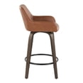 thumbnail image 5 of Daniella Counter Stools for Kitchen Counter in Dark Brown Walnut Wood, Counter Height Chairs, Bar Stools Set of 2, Counter Height Chairs, Bar Stools For Kitchen Island, 5 of 6